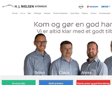 Tablet Screenshot of hjnauto.dk